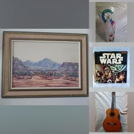 MaxSold Auction: This online auction features Gabriel Namatjira original painting, Bunnykins, art glass, toys, musical instruments, cameras & accessories, board games, vintage super 8mm films, comics, fishing gear, sports trading cards, vinyl records, studio pottery, and much, much, more!!