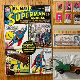 MaxSold Auction: This online auction features comics, sports trading cards & collectibles, yard tools, Nascar collectibles, board games, coins, vintage magazines, banknotes, Star Wars collectibles, vintage Barbie collectibles, postcards, bicycle, vinyl records, and much, much, more!!