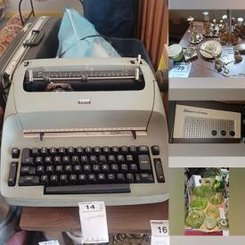 MaxSold Auction: This online auction features items such as a Stereophonic amp, area rugs, costume jewelry, silver plate, books, Garrard turntable, wall sconces, crystal, Norman Rockwell collectors plates, vintage dishware, IBM typewriter, green glass, framed art, and much more!!!!!!!