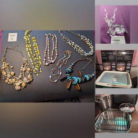 MaxSold Auction: This online auction includes fumagalli Tuxedo studs, Swarovski crystal, Royal Doulton, Mikasa, contemporary costume jewelry, antique school desk, dog supplies, CDs, DVDs, antique mantel clock, new cookware, new boat propeller, handbags, and much more!