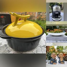 MaxSold Auction: This online auction includes Royal Staffordshire and other china, curtain panels, copper kettle, Delonghi espresso maker, silverplate, espresso set, deep fryer, kitchenware, lighting fixtures, mantle clock, books, accessories, clothing, vinyl records, Halloween costumes, VR headset, figurines, Danby countertop dishwasher, vinyl records and much more!