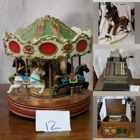 MaxSold Auction: This online auction includes vintage framed prints, vintage radios, lamps, LP records, vintage adding machine, mantel clocks, costume jewelry, bar stools, Chinese cabinets, vintage accordion, and more!