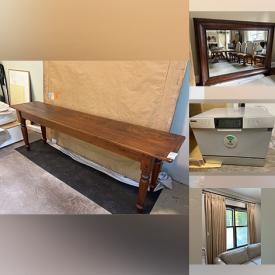 MaxSold Auction: This online auction features antique console table, trundle bed, drop-down kitchen table, countertop dishwasher, small kitchen appliances, table linens, plant pots, office supplies, games, puzzles, Byron Harmon numbered prints, mini fridge, and much, much, more!!