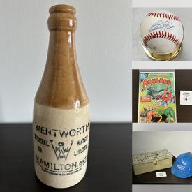 MaxSold Auction: This online auction includes comic books, board games, vintage games, decorative plates, computer monitors, banknotes, jewelry, accessories, secretary desk, glass bottles, dog accessories, Wahl clippers, queen headboard, The Beatles prints and much more!