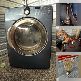 MaxSold Auction: This online auction includes Kenmore dryer, Radio Flyer rocking horse, MORSO dining table, lamps, children’s bikes, toys, foosball, home decor, cookware, kitchenware, flooring pallets, planters, wall art and much more!