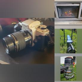 MaxSold Auction: This online auction features camera, board games, TV, electric fireplace, refrigerator, weight bench, power & hand tools, portable AC units, BBQ grill, collector spoons, small kitchen appliances, and much more!!