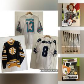 MaxSold Auction: This online auction features sports apparel, men’s clothing, shop vac, small kitchen appliances, art glass, bobbleheads, NIB Funko Pops, Disney collectibles, golf clubs, construction materials, printer, video games, solar lights, toys, comics, African statues, and much, much, more!!