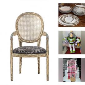 MaxSold Auction: This online auction includes Limoges, vintage Disney toys, antique walnut chairs, vintage wood table, lamps, home decor, glassware, small kitchen appliances, framed art, vinyl records and more!