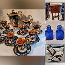 MaxSold Auction: This online auction includes Capodimonte porcelain, Coca-Cola collectibles, furniture such as antique vanity dresser, Victorian parlour chair, walnut dressing table, and barrel tub chair, lamps, cobalt glassware, and more!