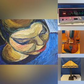 MaxSold Auction: This online auction features Emily Carr McMichael print, Art Deco statue, stereo components, guitar, violin, Tiffany-style lamp, copper pans, Pokemon cards, board games, vinyl records, speakers, Star Trek collectibles, Nascar action figures, TV, and much, much, more!!