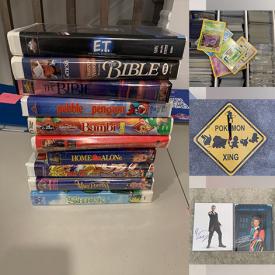 MaxSold Auction: This online auction features sports trading cards, NIB action figures, VHS tapes, DVDs, Pokemon collectibles, video game console & games, vintage magazines, and much, much, more!!