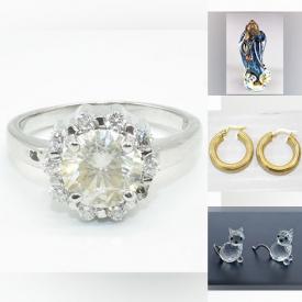 MaxSold Auction: This online auction features gold pendant & ring, sterling bowls, carved jade sculpture, jade bangles, loose gemstones, soapstone carving, Swarovski crystal figurines, art glass, antique books, and much, much, more!!