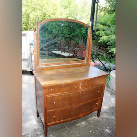 MaxSold Auction: This online auction features Vintage Dresser and Mirror, Vintage China Cabinet, Wm. Rogers Flatware, Game console, Gibbard desk, Glass and wood cabinet, filing cabinet and much more!