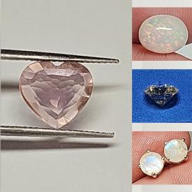 MaxSold Auction: This online auction includes gemstones such as Amethysts, Sapphires, Aquamarines, Citrines, Opals, Peridot, Moissanite and others, Moonstone earrings, Moissanite bracelet and more!