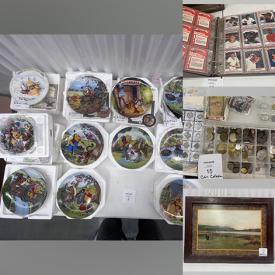 MaxSold Auction: This online auction features collector plates, camping gear, new hammocks, sports trading cards, coins, DVDs, vintage books, power tools, jewelry, and much more!