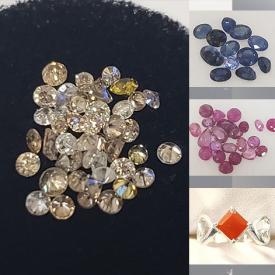 MaxSold Auction: This online auction features storage units, silver jewelry, gemstone jewelry, jade pendant, baby rings, Pandora-style beads, loose gemstones such as sapphires, rubies, zircon, emeralds, tanzanite, quartz, diamond, and much, much, more!!