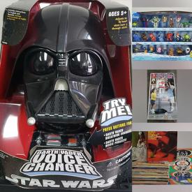 MaxSold Auction: This online auction includes Star Wars and Star Trek collectibles, new Marvel, DC and Playskool toys, Mitsubishi turntables, vinyl records, video game consoles, comic books and much more!