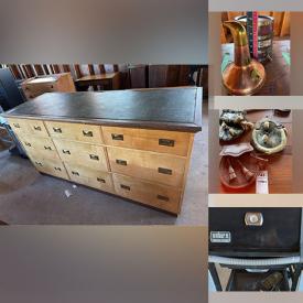 MaxSold Auction: This online auction features area rug, patio tables, garden tools, vintage fly fishing gear, drawer units, leather jacket, decanters, sporrans, vintage chairs,  hand tools, printer, mirrors, BBQ grill, curtains, and much, much, more!!