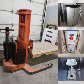 MaxSold Auction: This online auction includes furniture such as office chairs, couch, bedroom furniture, work desk, chairs, table, tool cart, shop cabinet, dresser and others, spot welder and other tools, windows, skid loader, corner shower, wall art, portable washing machine, portable sink, seasonal decor, electronics, kitchenware, accessories, jewelry and more!