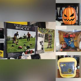 MaxSold Auction: This online auction features Halloween decorations, office supplies, small kitchen appliances, Batman collectibles, children’s books, play mat, electric heater, camping gear, patio furniture, pet products, and much more!