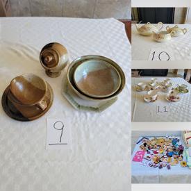 MaxSold Auction: This online auction features studio art pottery, teapot, teacup/saucer sets, office supplies, small kitchen appliances, Lagostina pots, vintage planters, craft stamps, collector tins, espresso maker, collector plates, and much, much, more!!