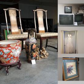 MaxSold Auction: This online auction includes winter sports gear, Broyhill chairs, home decor, Sanyo TV, David’s Bridal gown, books, framed painting, lamps and more!