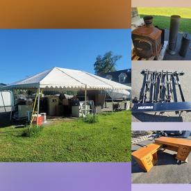 MaxSold Auction: This online auction features file cabinets, desk & chair, tables, medicine cabinet, bike rack, wood stove, electric stove, commercial tent, recumbent cycle, and much more!