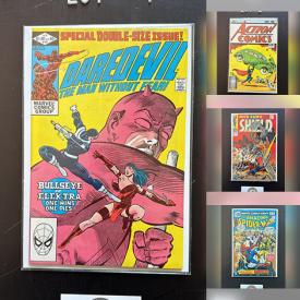 MaxSold Auction: This online auction includes comics featuring Spiderman, The Eternals, Simpsons, Deadpool, Captain America, Doctor Strange, Fantastic Four, Justice League, Micronauts, X-Men and much more!