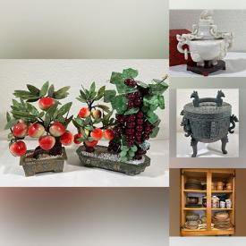 MaxSold Auction: This online auction features items such as vintage vinyl, kimonos, wooden dolls, Chinese decorative items, plant pots, incense holders, figurines, Pyrex, books, luggage, IBM typewriter, and much more!