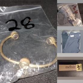 MaxSold Auction: This online auction features jewelry including bracelets, pins, watches, rings, pendants, earrings, and leggings, socks, NIB beauty products, collectible stamps, and much, much, more!!