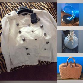 MaxSold Auction: This online auction features coins, designer purses, perfume bottles, vintage pottery, cameo collection, vintage Barbies, microscope, cookie jar, wood masks, children’s books, art glass, scrap jewelry, stamps, watches, shoes, and much more!!