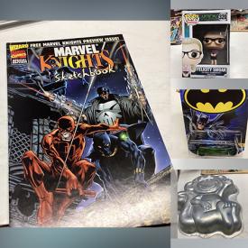 MaxSold Auction: This online auction features Funko collectibles, comics, sports & non-sports trading cards, novelty baking pans, Dinky vehicles, NIP Hot Wheels, vinyl records, Viewmasters, Hummels, vintage books, Pokemon cards, vintage marbles, and much, much, more!!