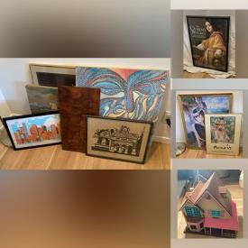 MaxSold Auction: This online auction features sports equipment, toys, Star Wars collectibles, sectional sofa, vintage books, diecast vehicles, tricycle, Peppa Pig playhouse, transfer chair, balance bike, Funko Pops, Frankoma, art books, futon, sports trading cards, watches, drum kit, and much more!