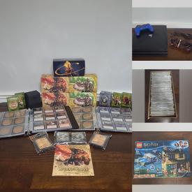 MaxSold Auction: This online auction includes video game consoles such as PS4 Pro, PS3, Nintendo Gamecube and vintage Atari, Marvel trading cards, Lego Harry Potter and Spider-Man, special edition Monopoly, Magic the Gathering cards, Funko figures, Fortnite keychains, WWE toys, and more!