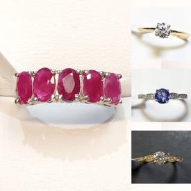 MaxSold Auction: This online auction includes jewelry such as 14k white gold earrings, 14k rubies ring, silver marcasite rings, peridot earrings, Pandora style beads, pearl pendant, and tourmaline ring, cut stones such as sapphire, topaz, citrine and ruby, storage boxes and more!