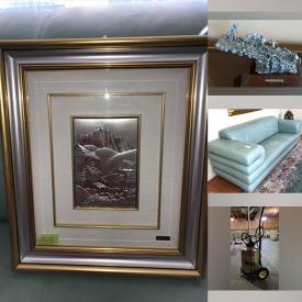 MaxSold Auction: This online auction includes Pioneer speakers, fine china, framed original art, pewter sculptures, furniture such as console table, outdoor glider, china cabinet, dining table and chairs, loveseats, armchairs, and sofas, glassware, small kitchen appliances, and much more!