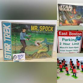 MaxSold Auction: This online auction includes model kits such as Star Trek, Star Wars and model planes, vintage porcelain, Mikasa, vintage signs, antique tools, antique chandelier, glassware, doll furniture, vintage Barbie, mannequins, MCM dresser table, and much more!