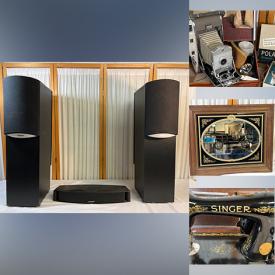 MaxSold Auction: This online auction features vintage cameras, MCM table lamps, framed artwork, Aztec stone rubbings, Indigenous artwork, Chinese scrolls, carved wood figures, fishing gear, vintage sewing machine, bar chairs, Navajo pottery, vintage books, art glass, chimenea, hand tools, and much much!!!