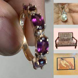 MaxSold Auction: This online auction features stemware, serveware, costume jewelry, desk, gemstone jewelry, R. C. Gorman art tile, and much, more!!