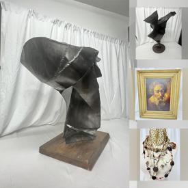 MaxSold Auction: This online auction features Paul Selinger sculptures, coins, Jeroen Bechtold ceramic vases, mini wood figurines, watches, costume jewelry, vintage magazines, and much more!