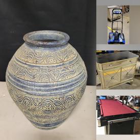 MaxSold Auction: This online auction features rain barrels, fishing gear, video games, studio pottery, power tools, power washer, bikes, patio furniture, snow blower, small kitchen appliances, printer, mirrored cabinet, hockey/pool table, cedar chest, lawnmower, garden tools, and much, much, more!!