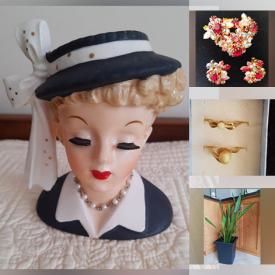 MaxSold Auction: This online auction includes a wood display shelf, antique piano, pottery, marble coasters, decorative plates, hand tools, self-pumping lawn sprayer, keys, marine-grade plywood, jewelry, glassware, KLM Delft houses, shoes, wall art, kitchenware and much more!