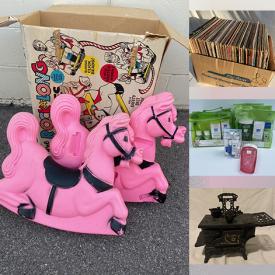 MaxSold Auction: This online auction includes ladies shoes, household tools, kids and babies toys, vinyl LP albums, baby clothes, CDs, DVDs, new items such as linens, cosmetics, candles, hair care products, handbags and more!