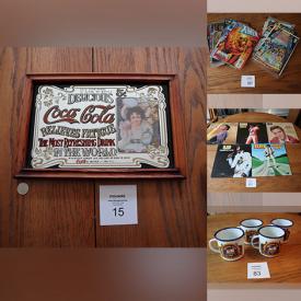 MaxSold Auction: This online auction features novelty socks, Coca-Cola collectible, jewelry, video games & accessories, sports collectibles, comics, DVDs, magazines, Legos, novelty gifts, textbooks, NIP action figures, electronic keyboard, coins, small kitchen appliances, power tools, and much, much, more!!!