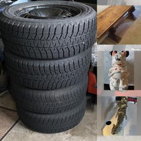 MaxSold Auction: This online auction features hand tools, ladders, garden tools, winter tires, cookie jars, antique marble commode, and much more!!