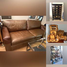 MaxSold Auction: This online auction includes furniture such as a sofa bed, wall units, curio cabinet, stools, Asian jewelry chest, office chair, ottoman, dining chairs, folding chairs and others, mirrors, clothing, accessories, jewelry, sheet music, lamps, Christmas decor, vases, Asian and other wall art, Noritake and other decorative plates, pottery, cleaning supplies, kitchenware, small kitchen appliances, books and much more!