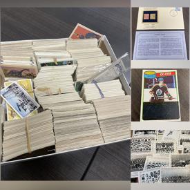 MaxSold Auction: This online auction features comics, tea cards, beer glasses, stamps, sports collectibles, movie posters, vinyl records, vintage bottles, teacup/saucer sets, vintage magazines, coins, plant pots, hockey skates, binoculars, playbills, Matchbox vehicles,  and much, much, more!!