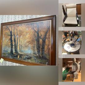 MaxSold Auction: This online auction features maple china cabinet, Carl G. Oncken prints, leather armchairs, daybed, curio cabinets, power tools, Royal Doulton figurine, teacup/saucer sets, comics, rattan furniture, and much, much, more!!