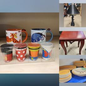 MaxSold Auction: This online auction includes side tables, vintage serving trays, outdoor security camera, crafting supplies, vintage lamps, holiday decor, glassware, art books and more!