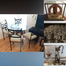 MaxSold Auction: This online auction includes original framed art, Nintendo games, furniture such as dinette set, display cabinets, vintage wood tables, and pine dresser, lamps, Royal Doulton, JVG home theatre system, small kitchen appliances, planters, DVDs,  and more!